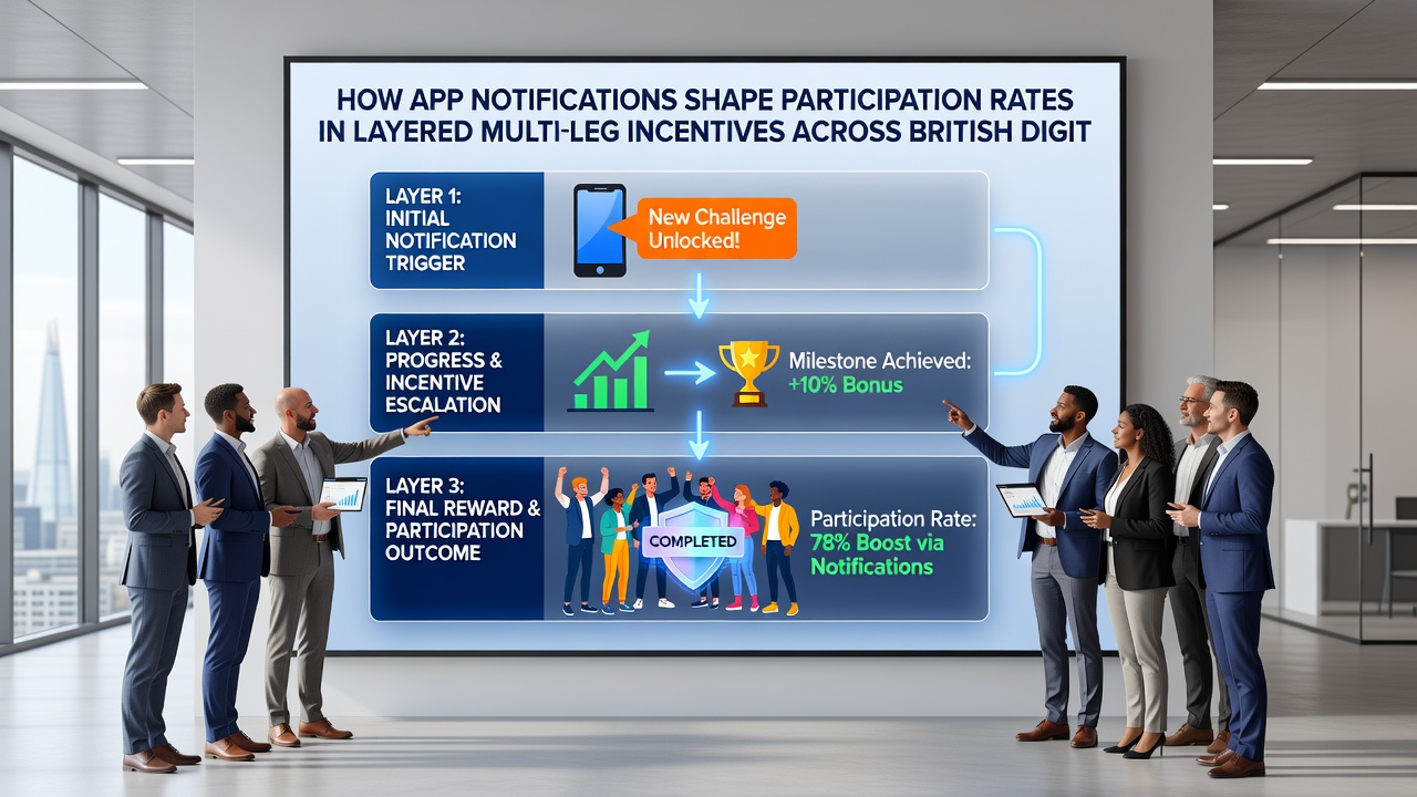 Analytics dashboard showing participation rate changes tied to notification timing on digital platforms